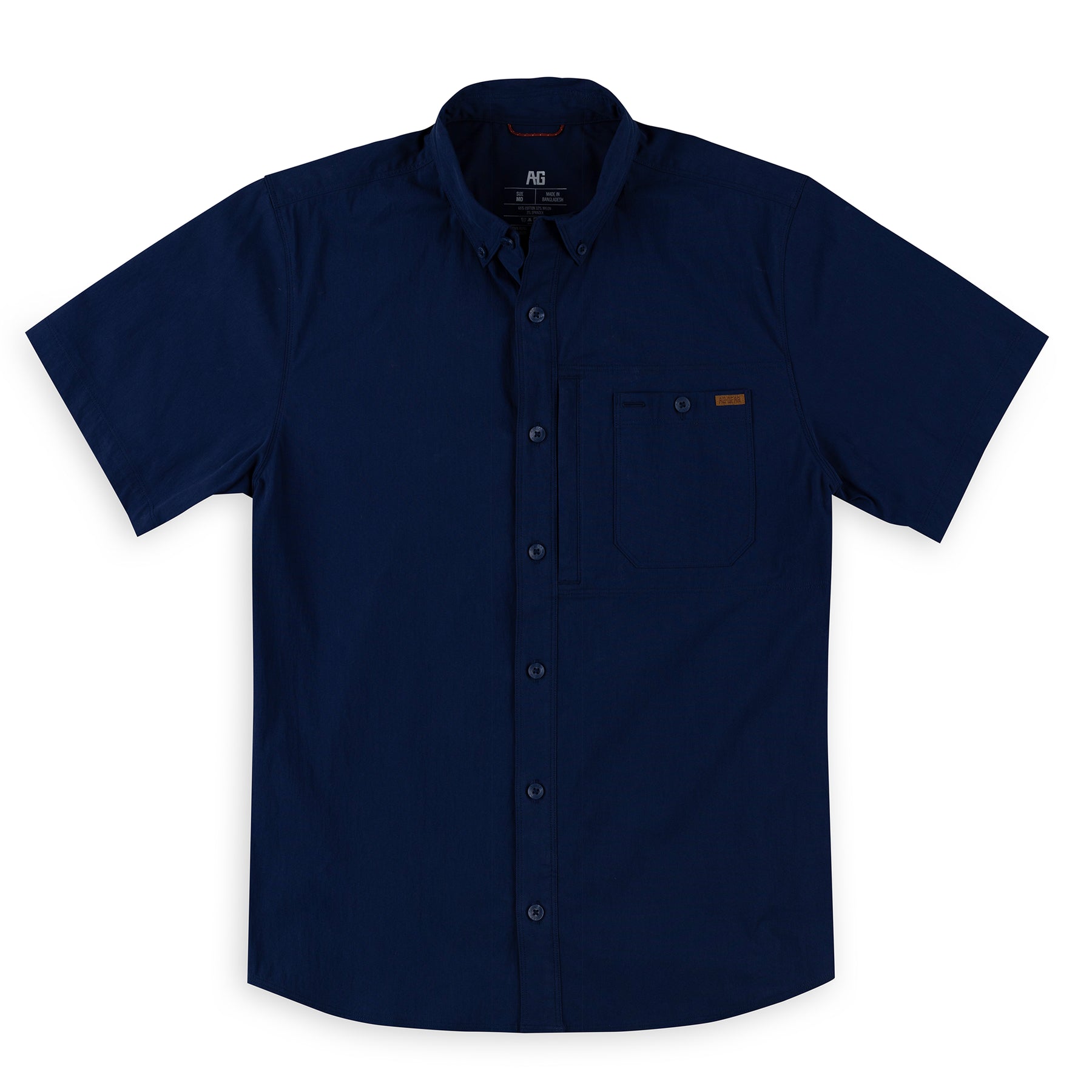 Cotton Farm Shirt, Durable, Water Resistant, Classic Fit, Ranch Shirt Navy / MD